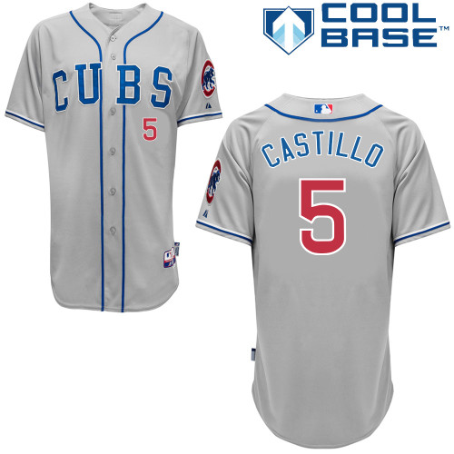 Welington Castillo #5 MLB Jersey-Chicago Cubs Men's Authentic 2014 Road Gray Cool Base Baseball Jersey